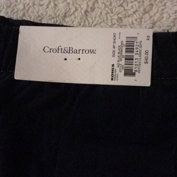 Croft&Barrow elastic back denim pants sz 4S - Picture 4 of 5